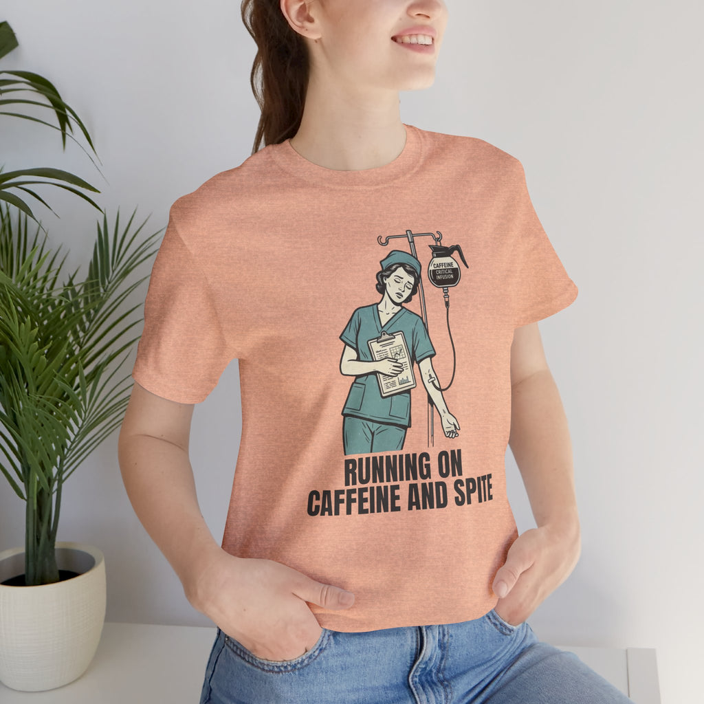 Running on Caffeine and Spite Unisex T-Shirt