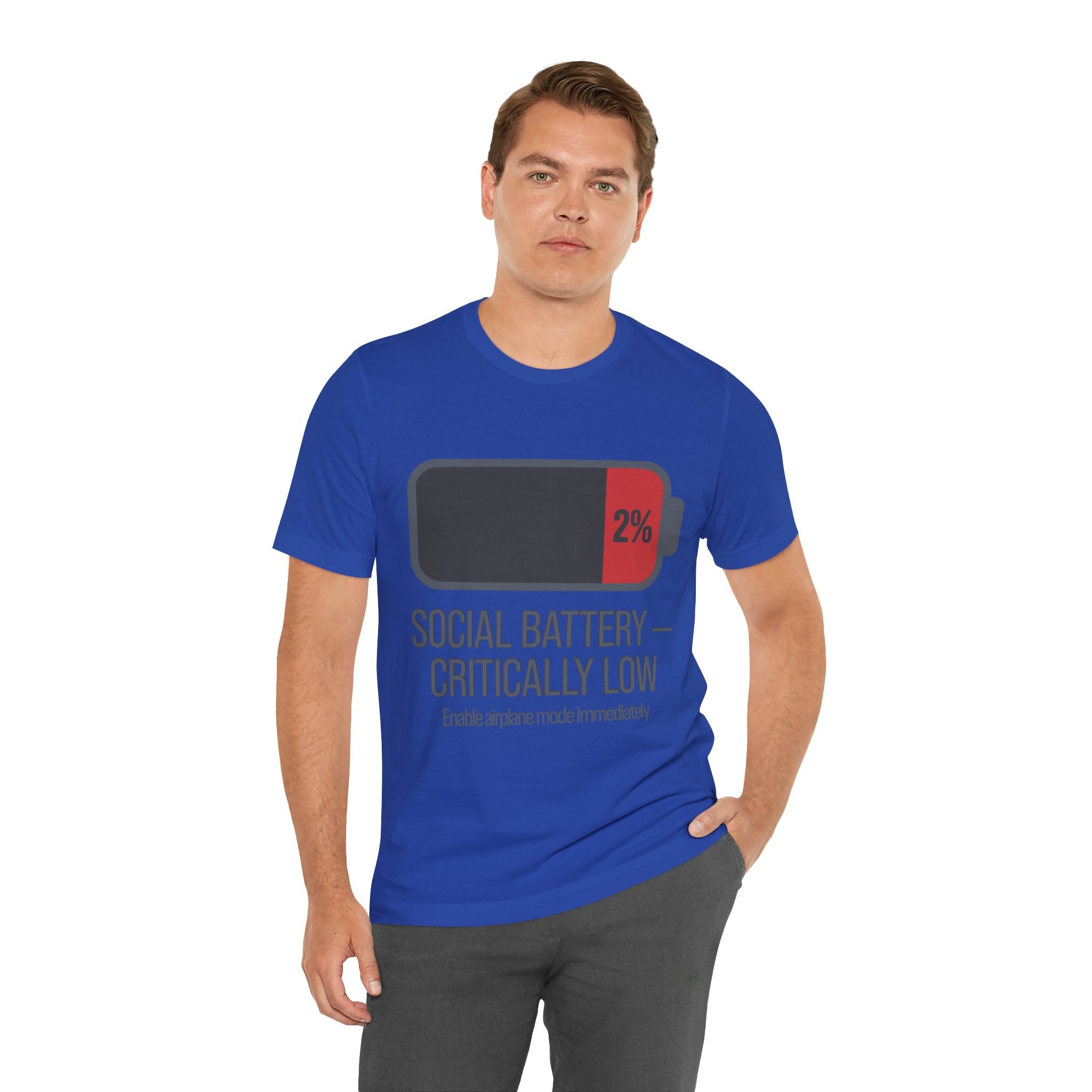SOCIAL BATTERY — CRITICALLY LOW T-Shirt