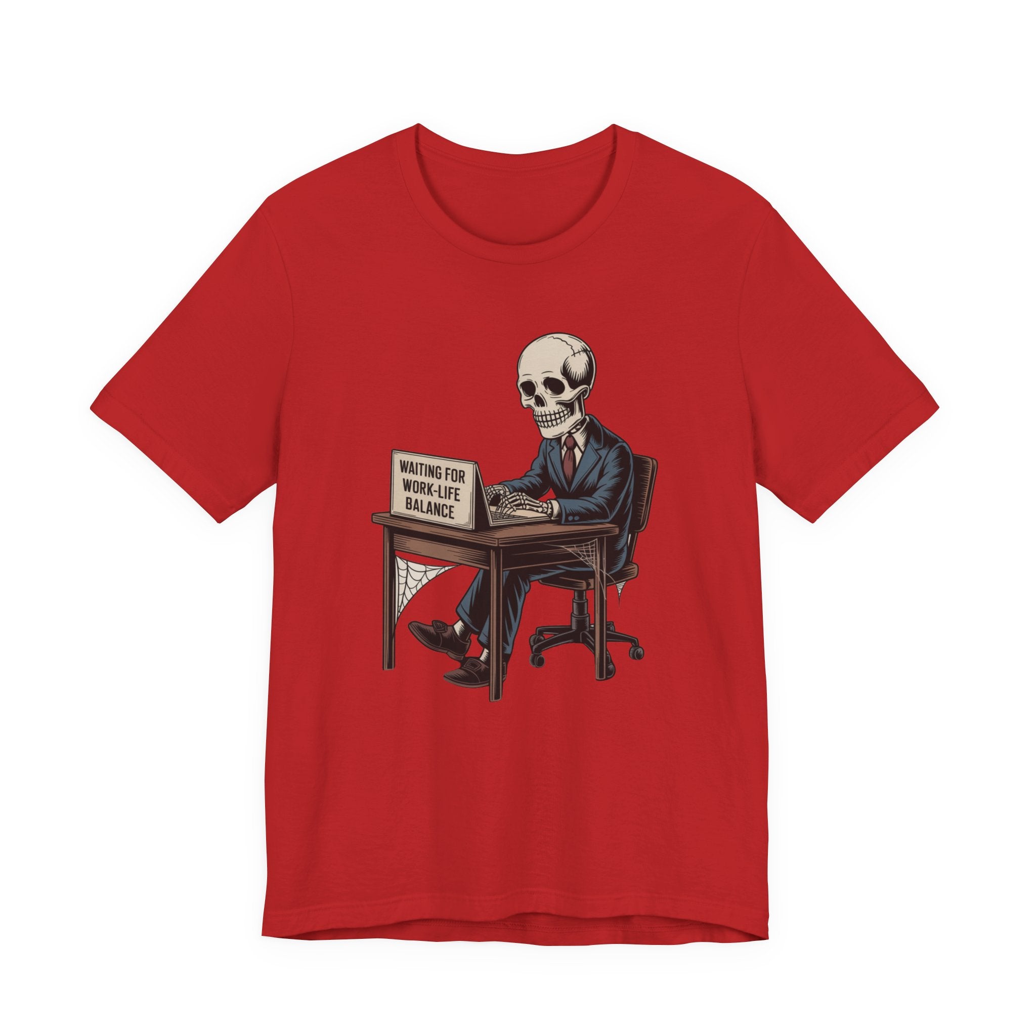 Waiting for Work-Life Balance Skeleton Tee