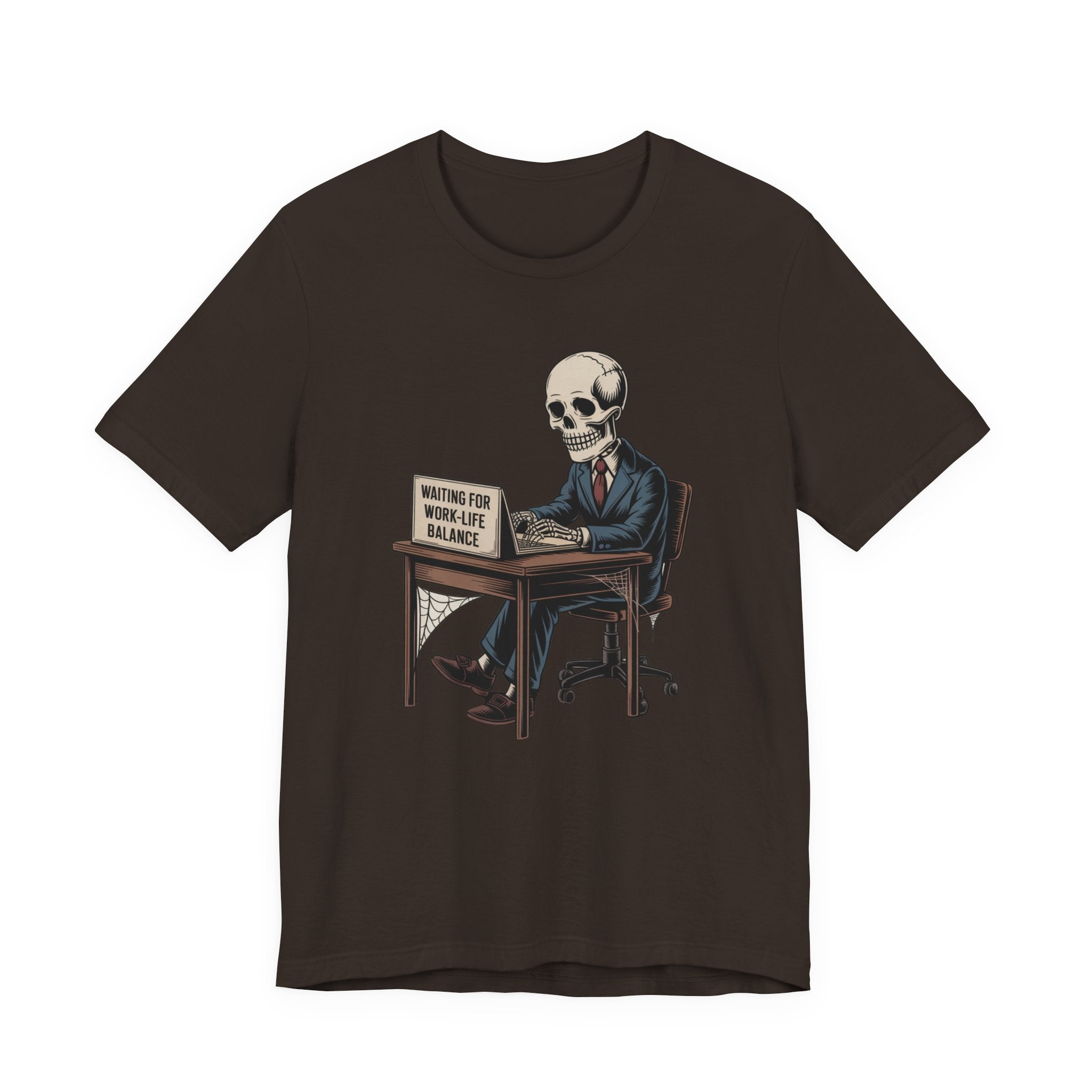 Waiting for Work-Life Balance Skeleton Tee