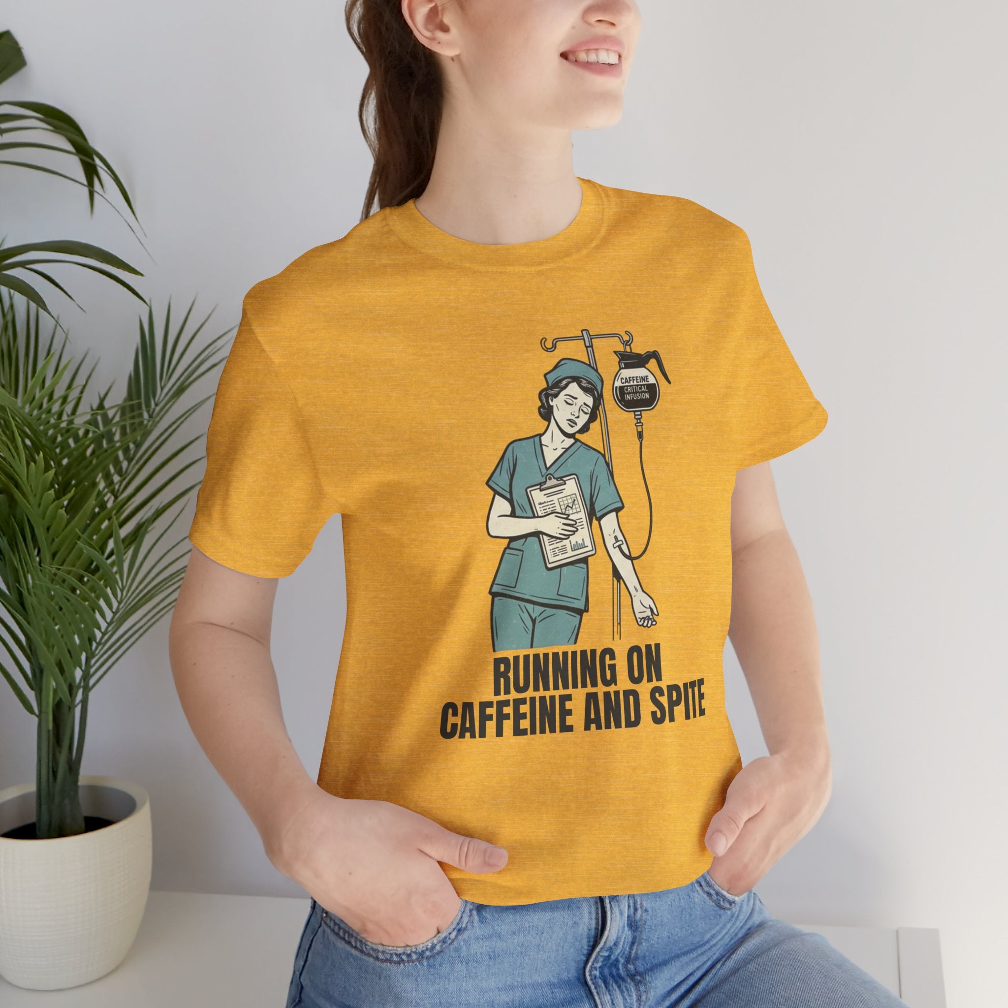 Running on Caffeine and Spite Unisex T-Shirt