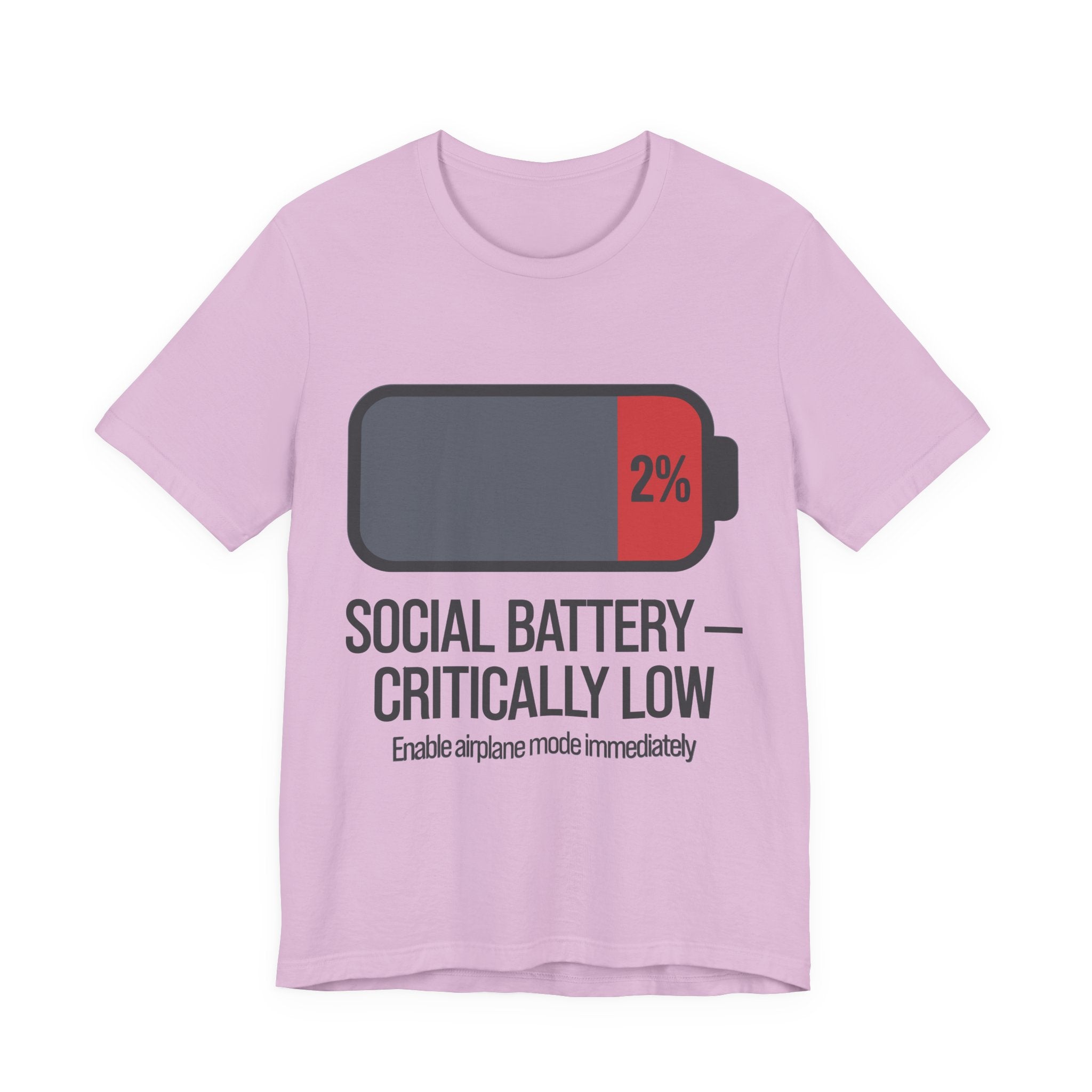 SOCIAL BATTERY — CRITICALLY LOW T-Shirt