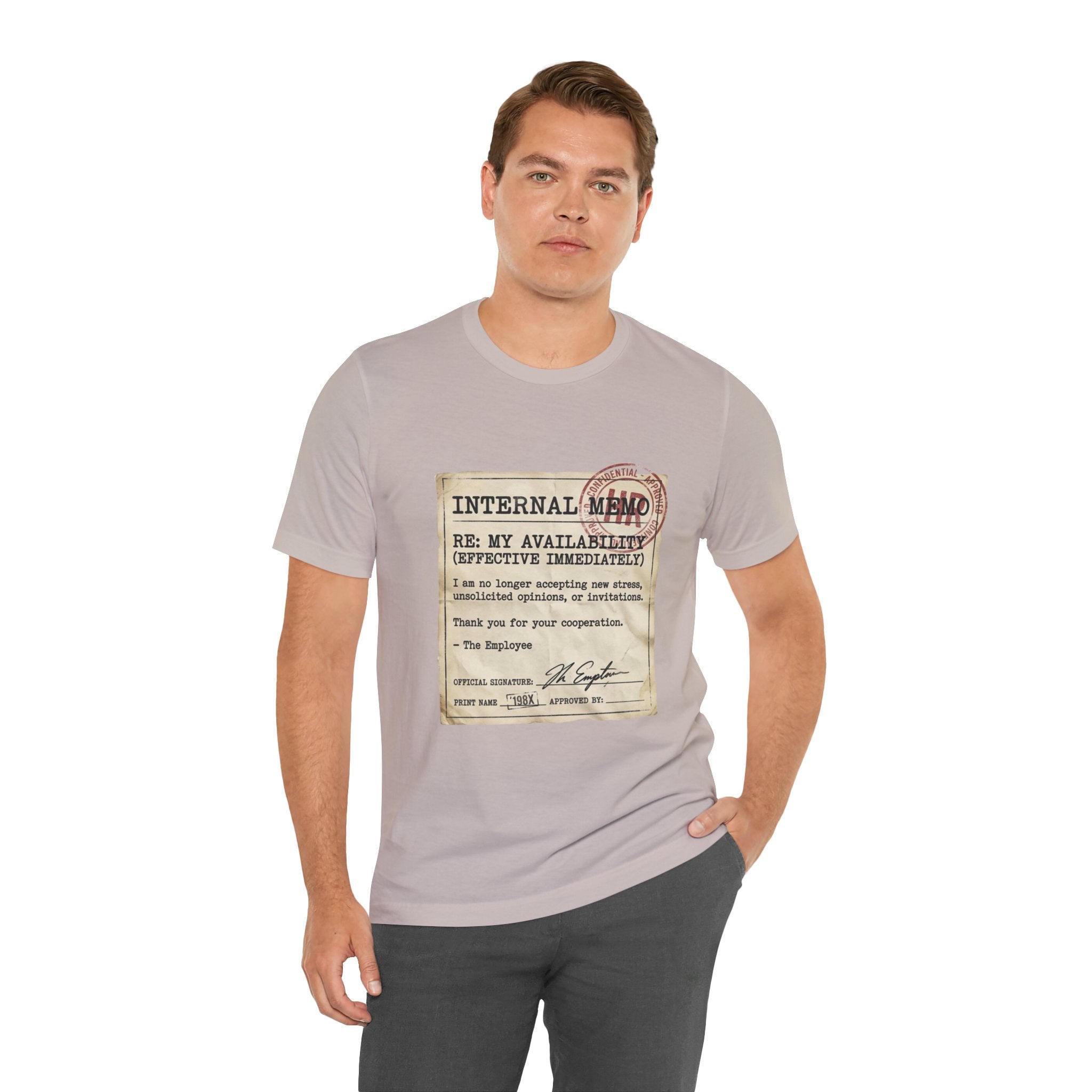 Internal Memo My Availability Unisex T-Shirt