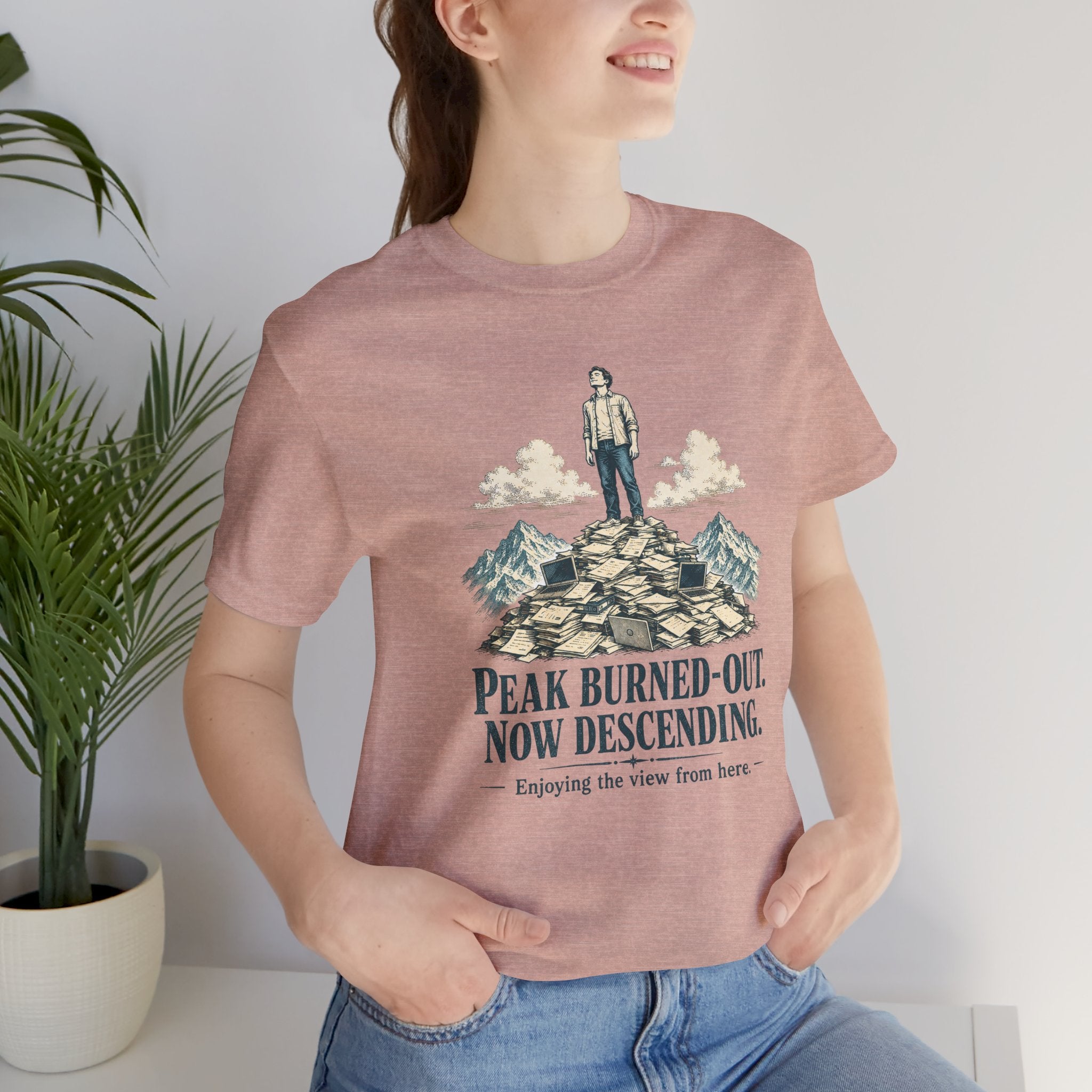 Peak Burned Out Now Descending Unisex T-Shirt