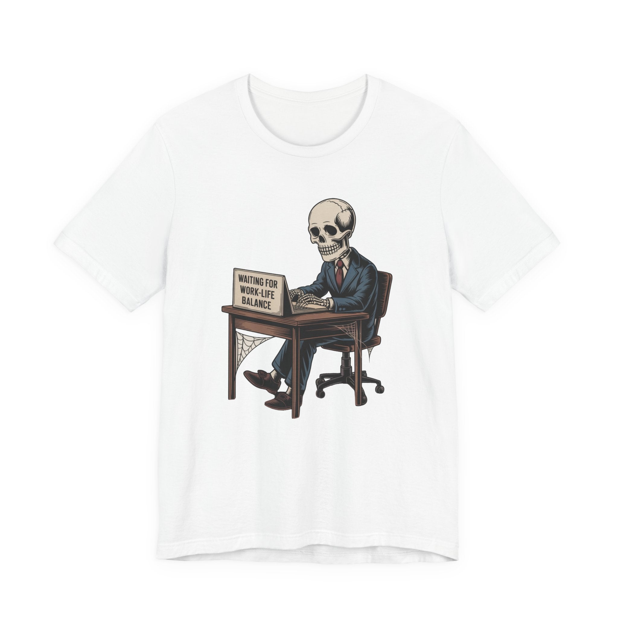 Waiting for Work-Life Balance Skeleton Tee