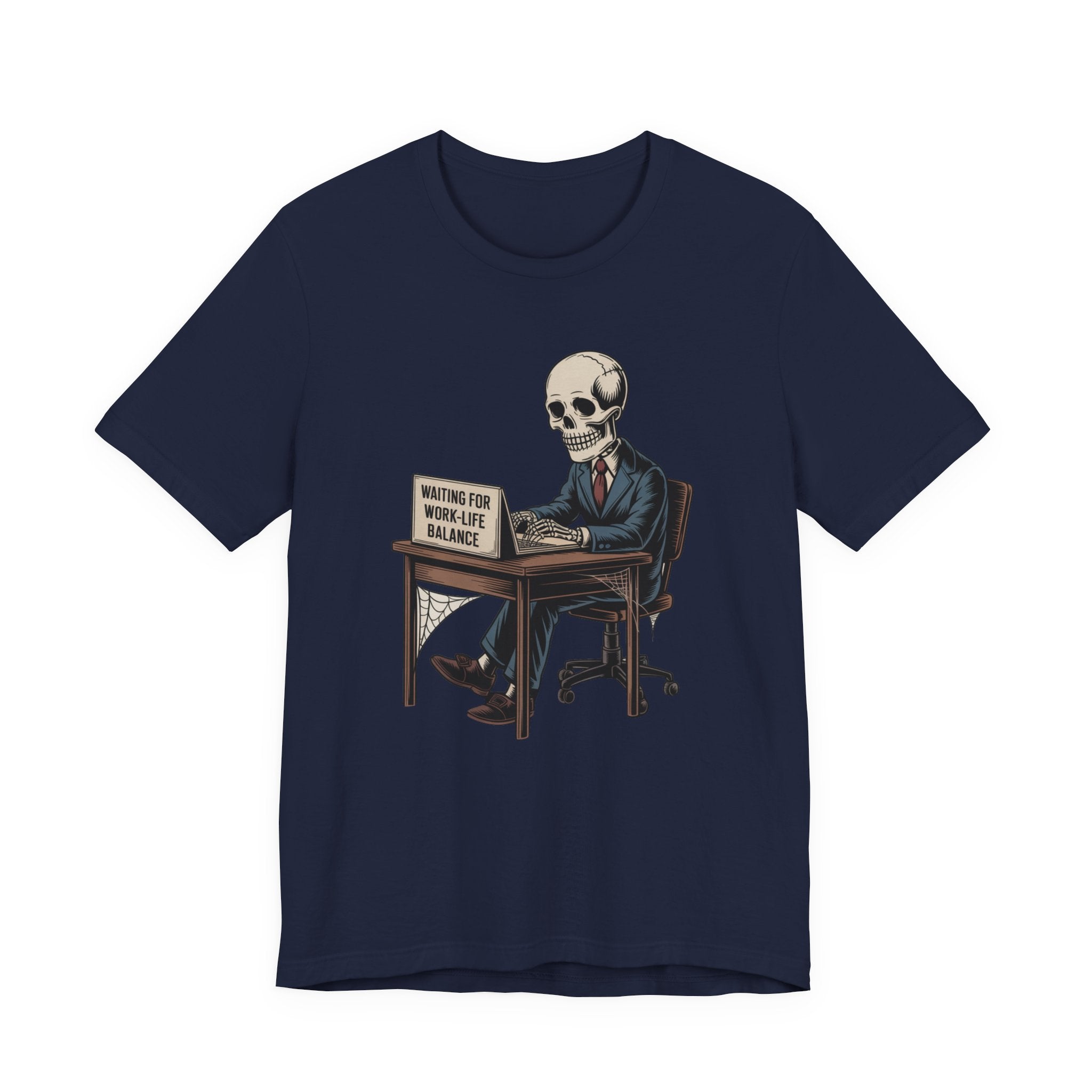 Waiting for Work-Life Balance Skeleton Tee