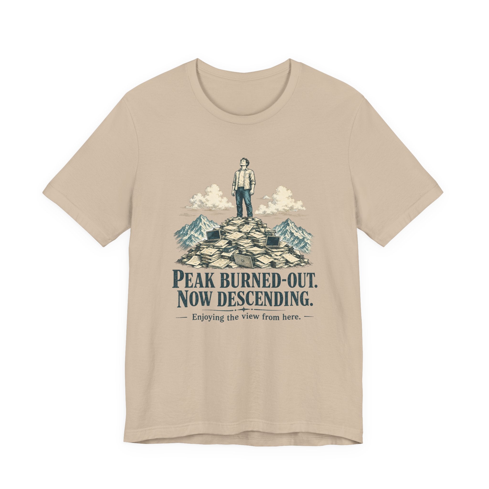Peak Burned Out Now Descending Unisex T-Shirt