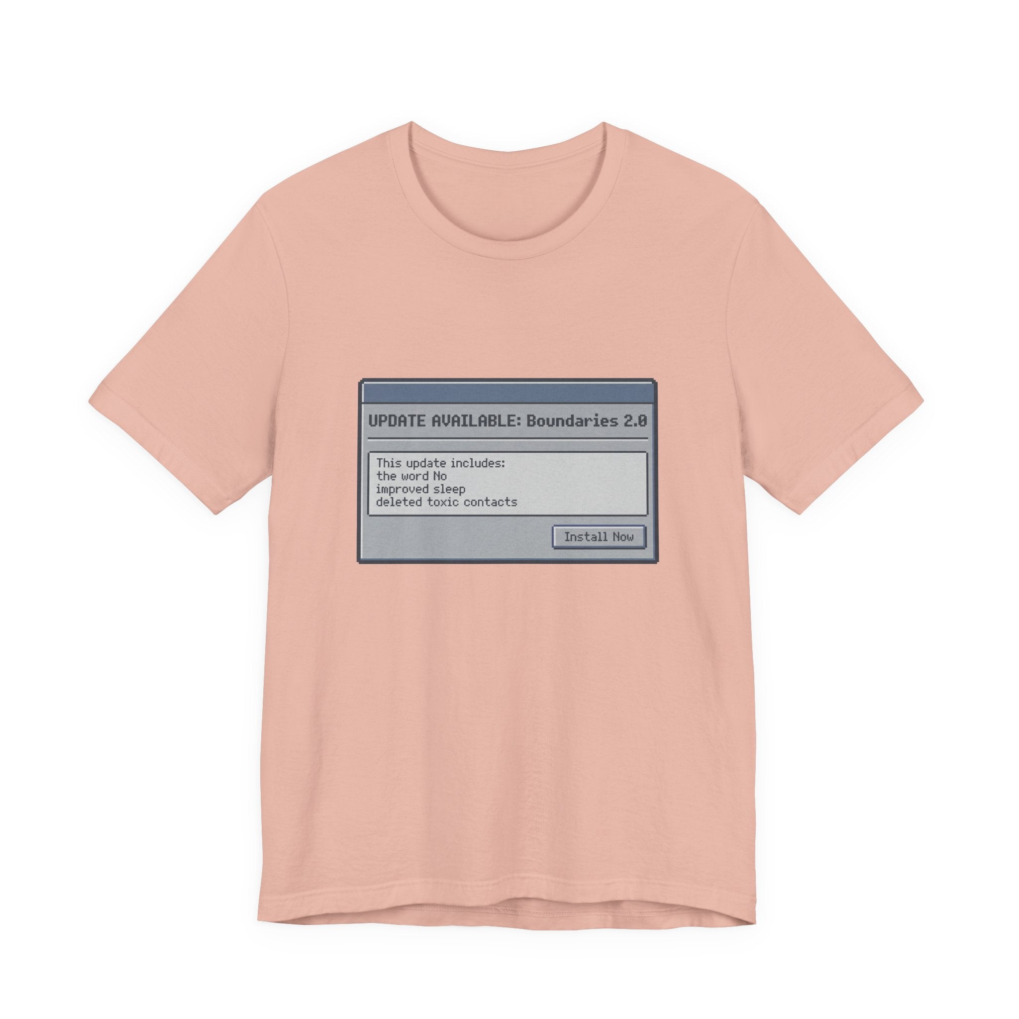 "Update Available: Boundaries 2.0" Retro OS Graphic Shirt