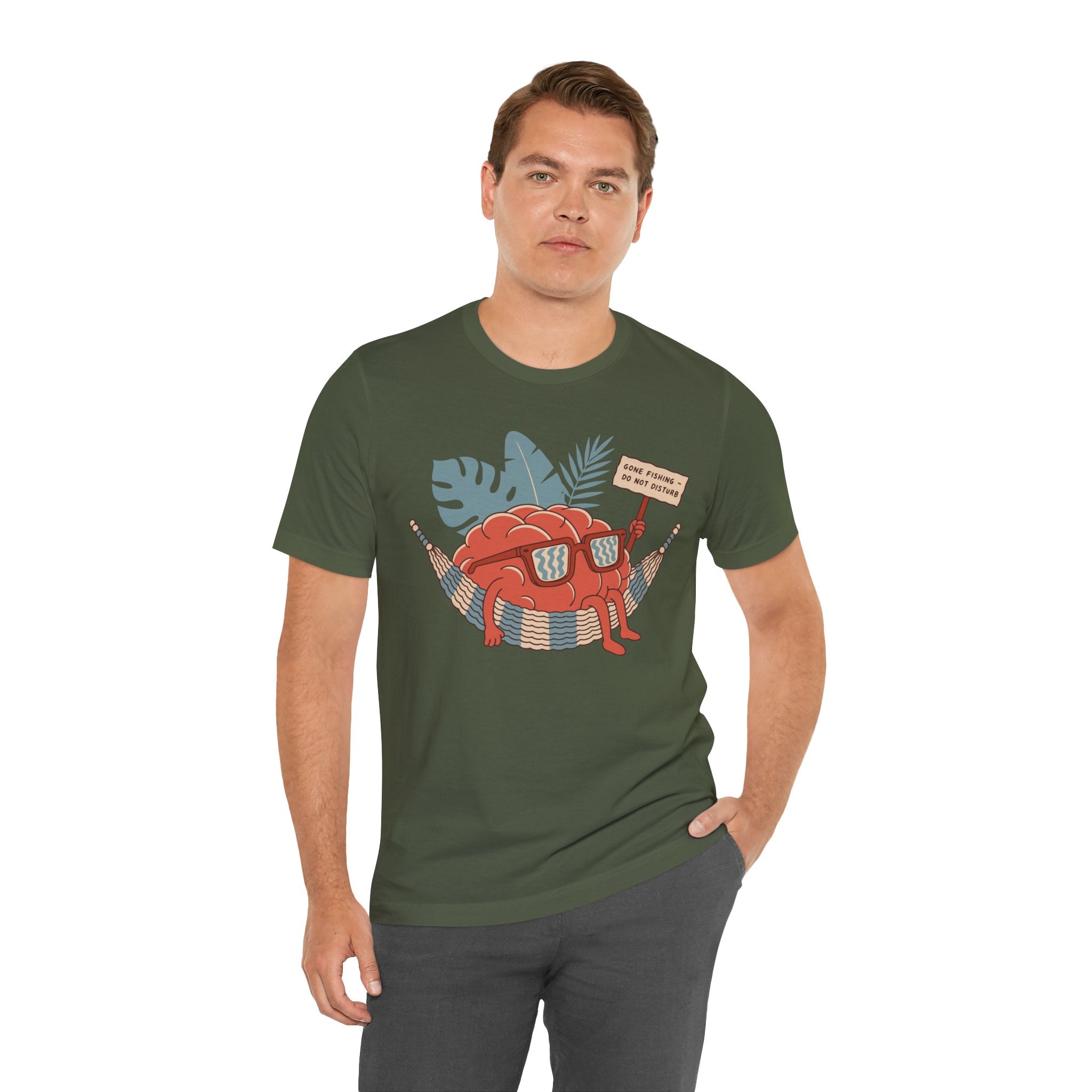 Brain Gone Fishing Unisex T-Shirt