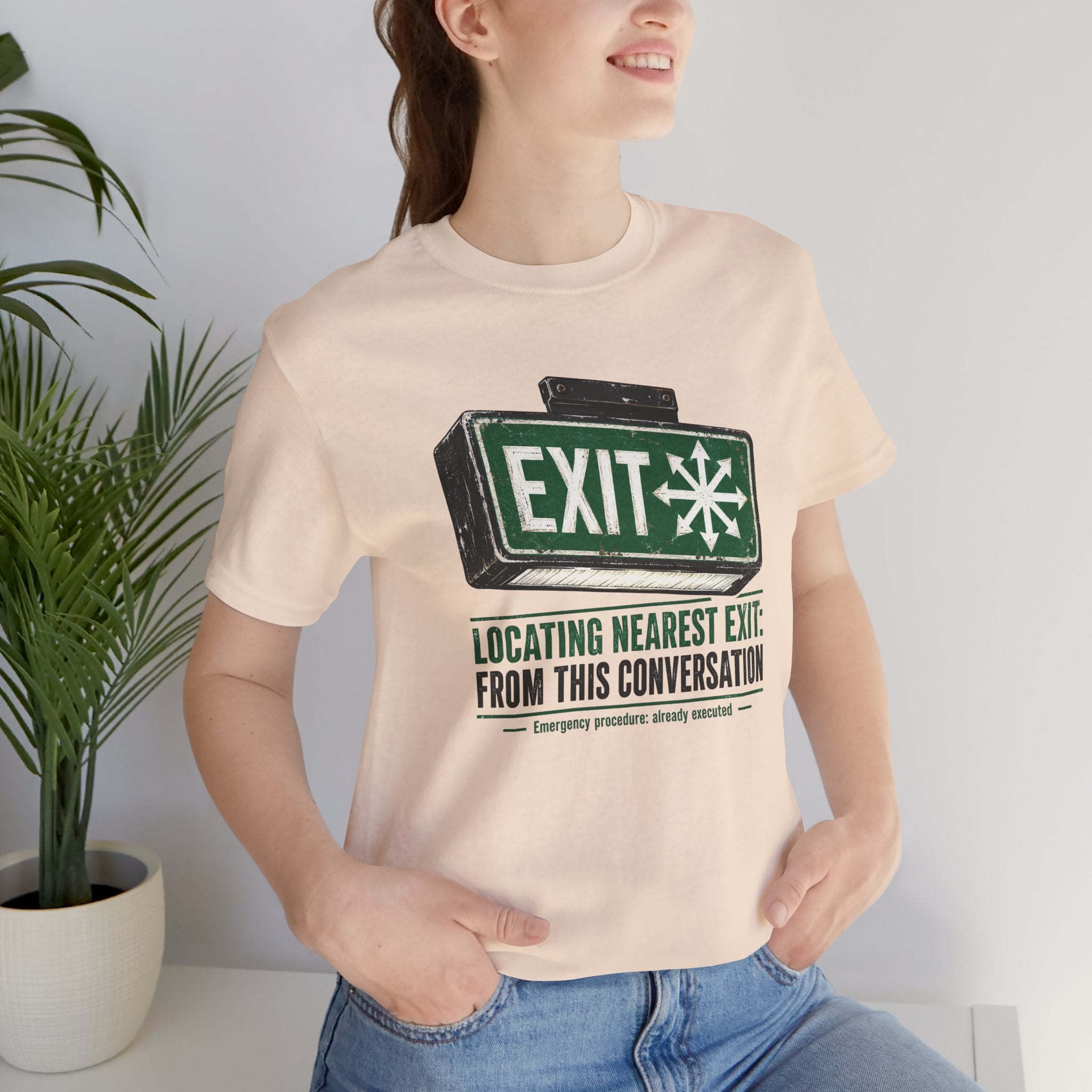 Locating Nearest Exit Unisex T-Shirt