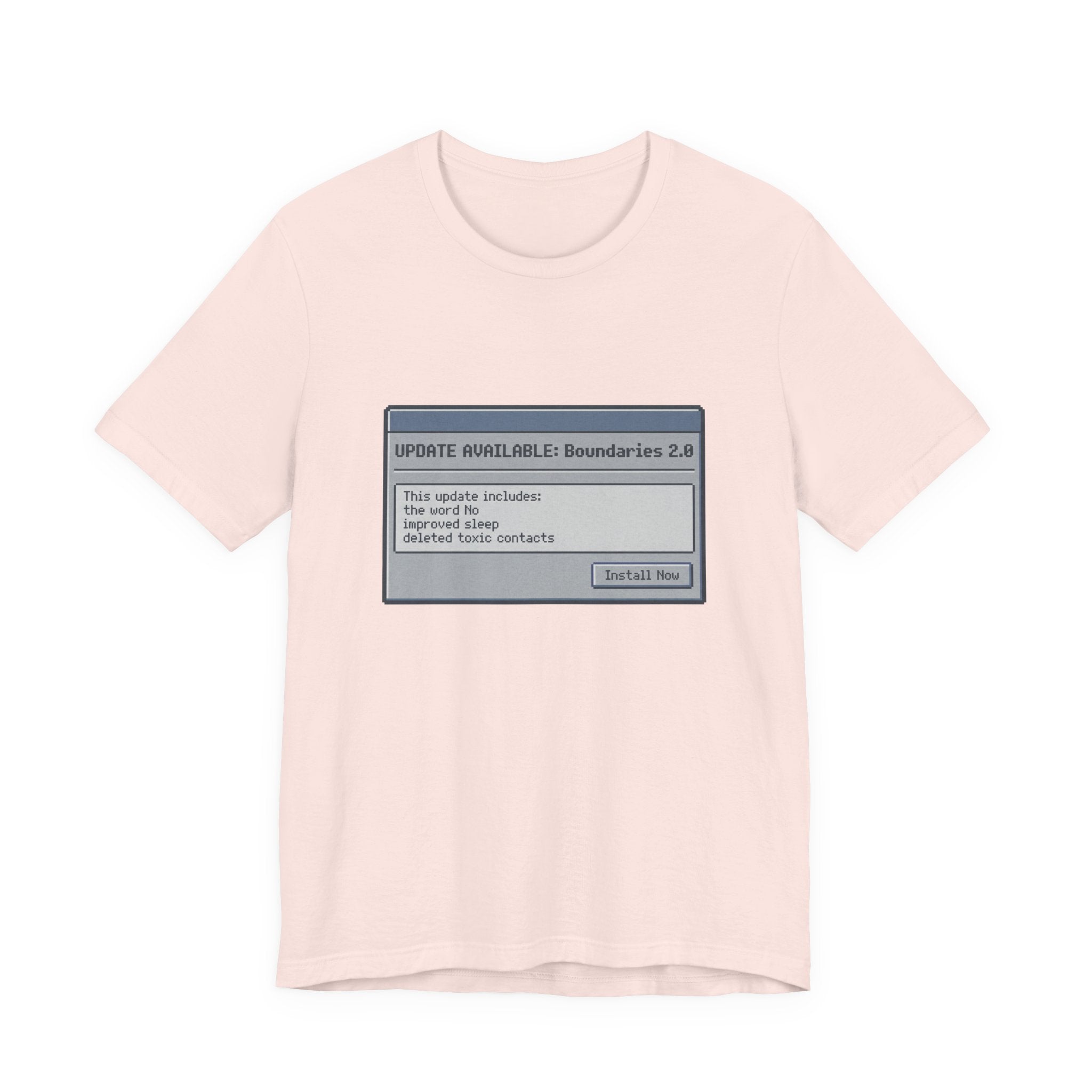 "Update Available: Boundaries 2.0" Retro OS Graphic Shirt