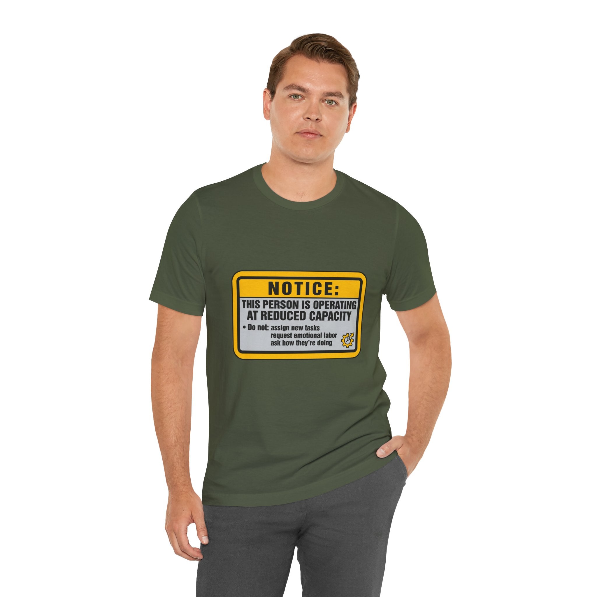 Operating At Reduced Capacity Unisex T-Shirt