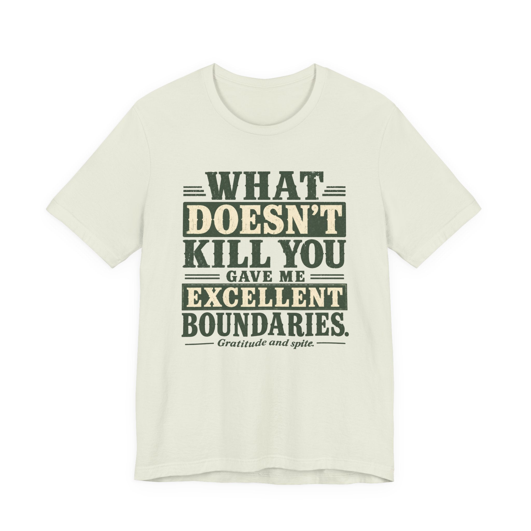 What Doesn't Kill You Gave Me Excellent Boundaries Unisex T-Shirt