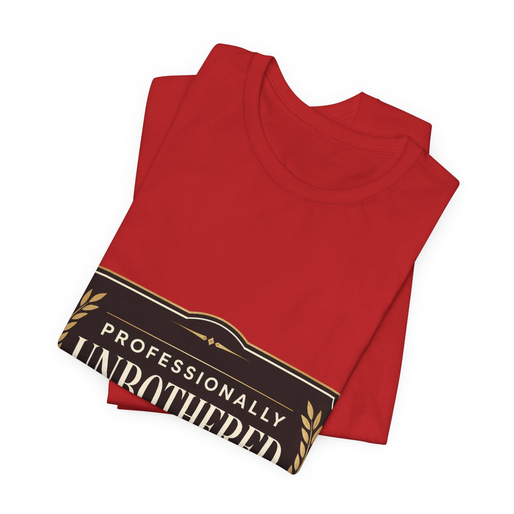 Professionally Unbothered Unisex T-Shirt