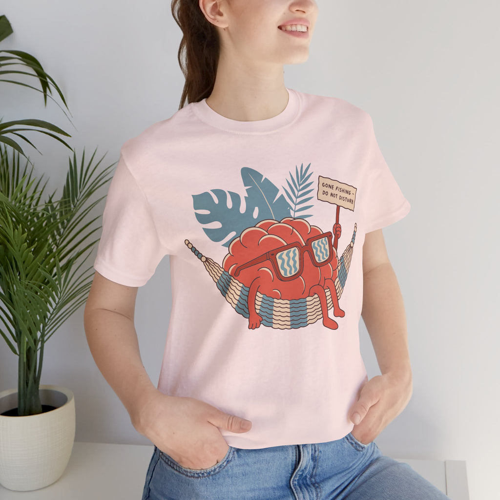 Brain Gone Fishing Unisex T-Shirt