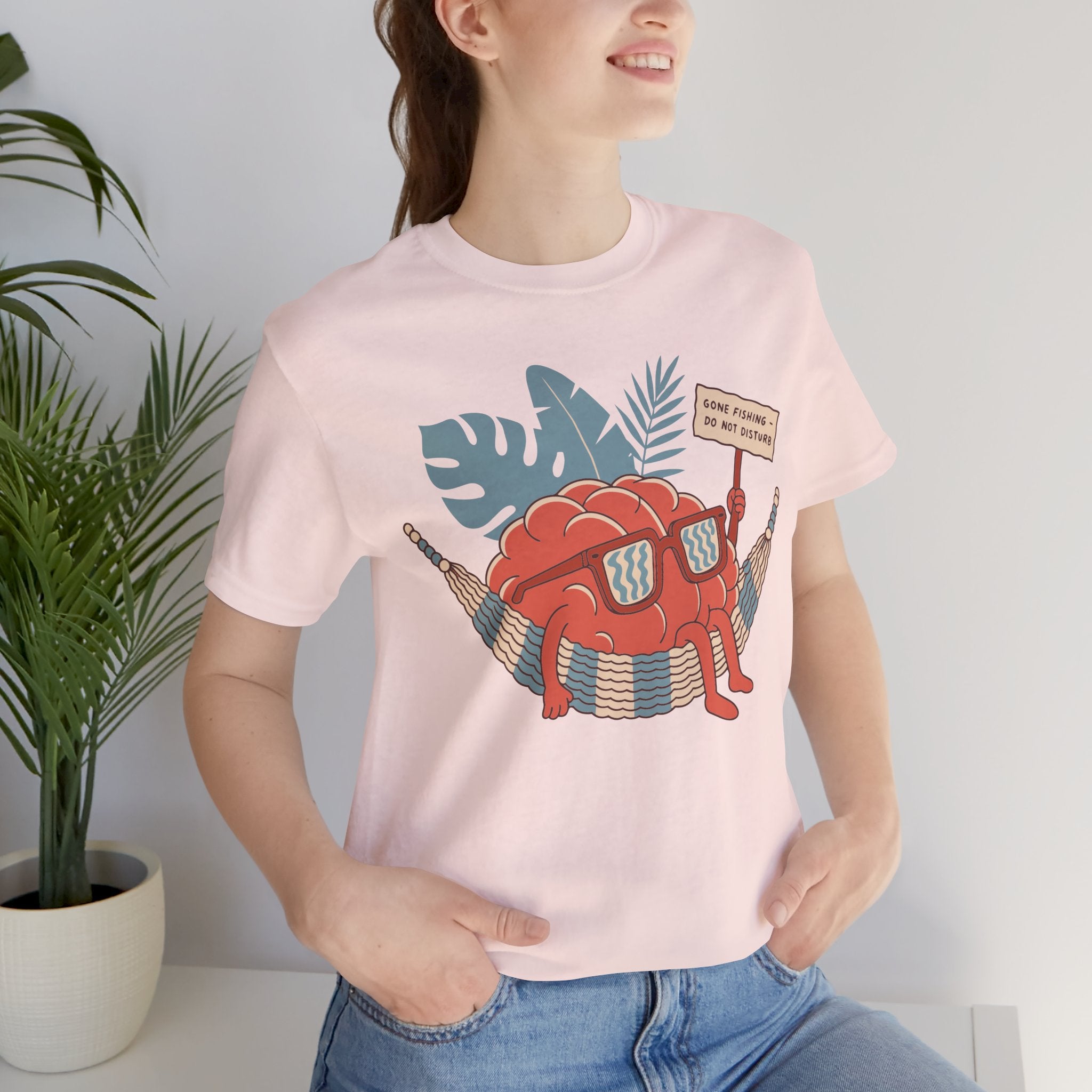 Brain Gone Fishing Unisex T-Shirt