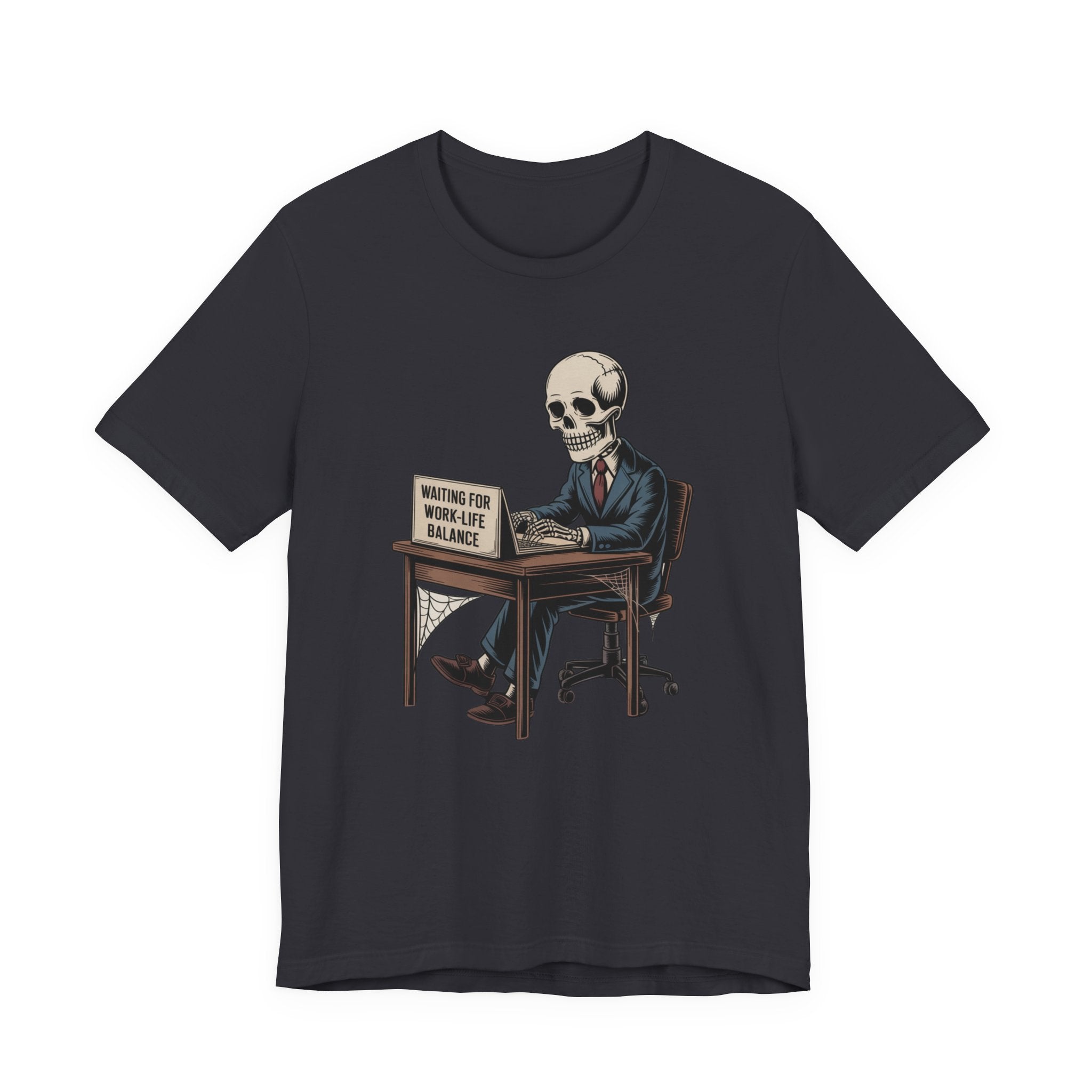 Waiting for Work-Life Balance Skeleton Tee