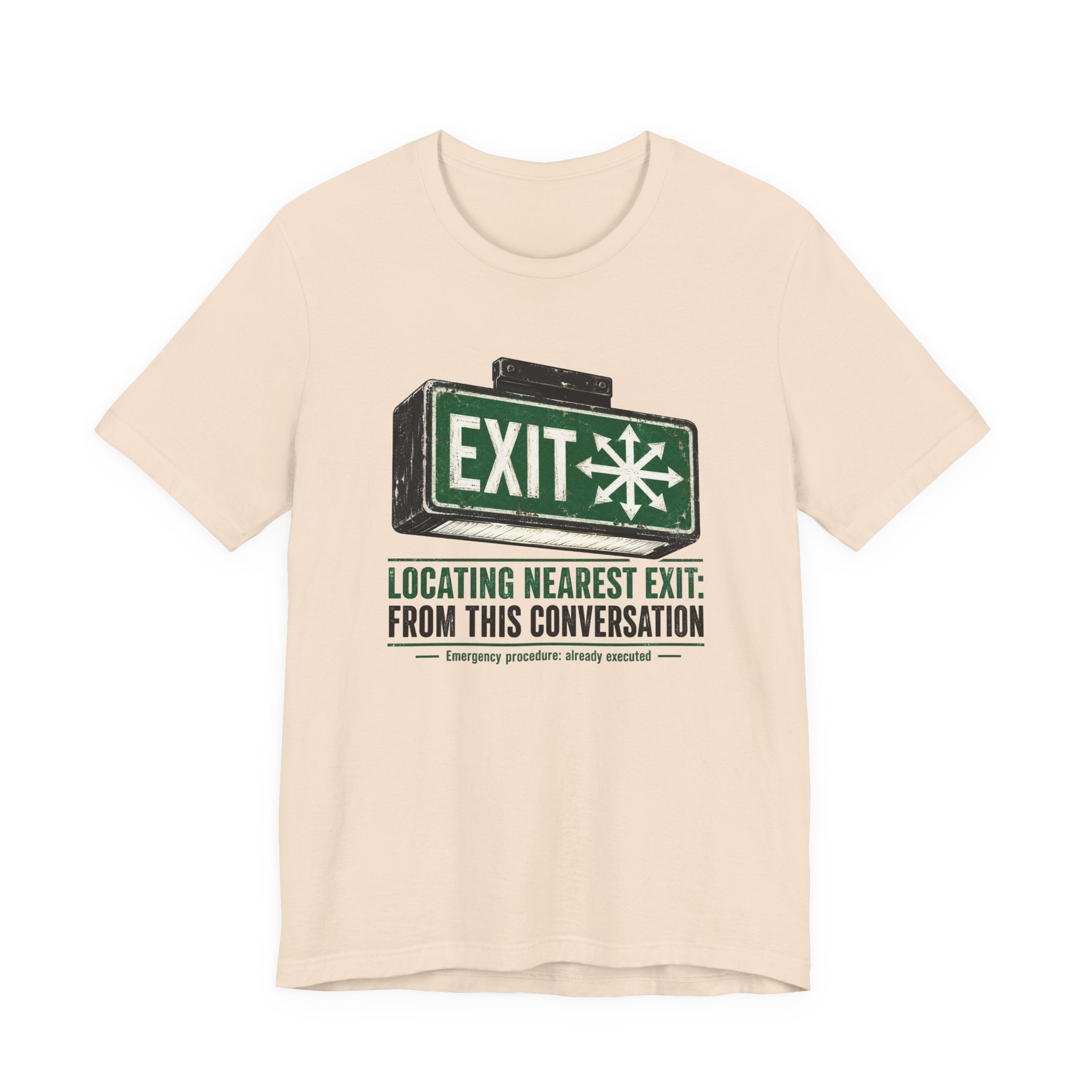 Locating Nearest Exit Unisex T-Shirt