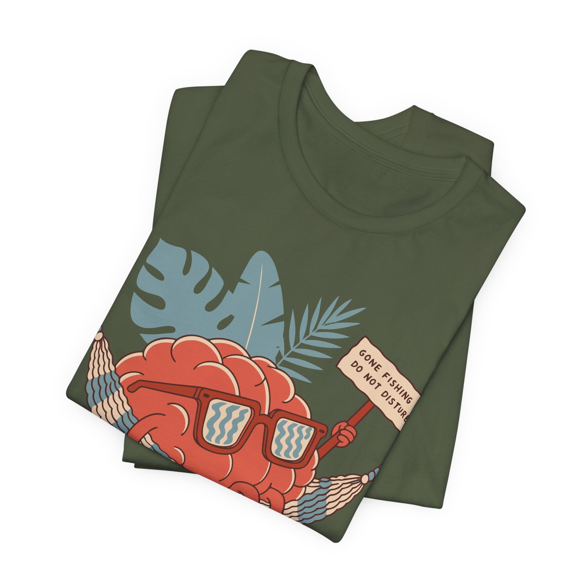 Brain Gone Fishing Unisex T-Shirt