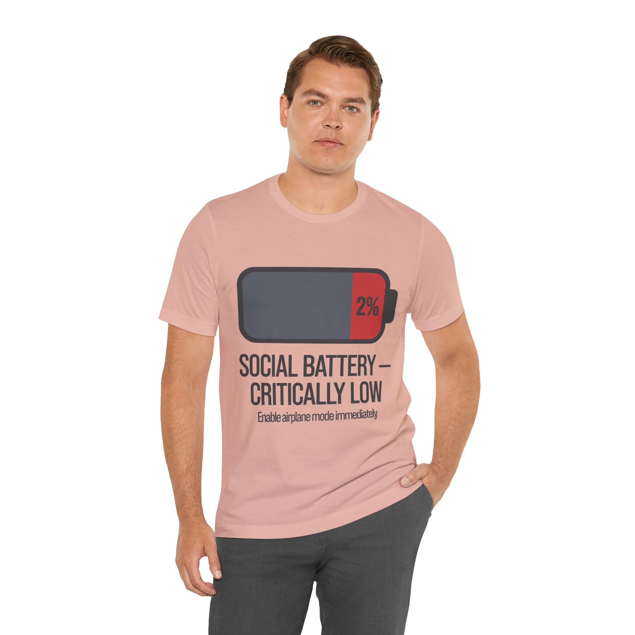 SOCIAL BATTERY — CRITICALLY LOW T-Shirt