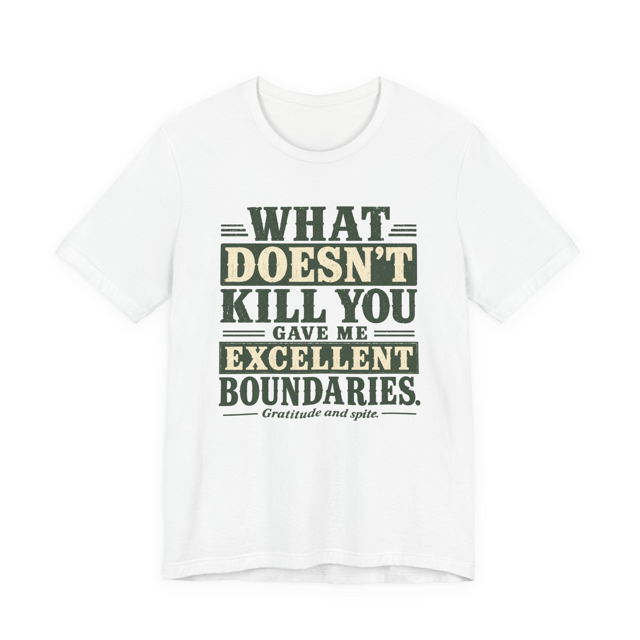 What Doesn't Kill You Gave Me Excellent Boundaries Unisex T-Shirt