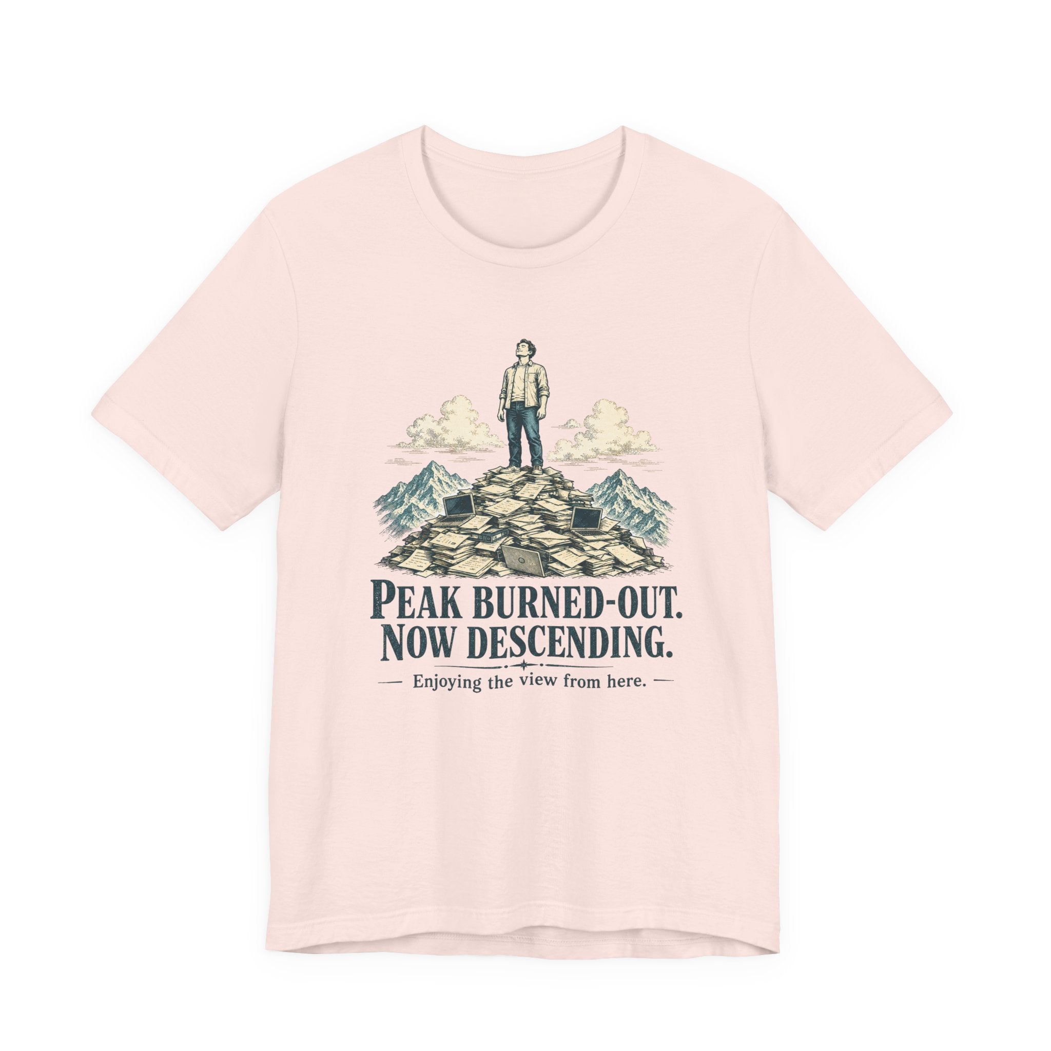 Peak Burned Out Now Descending Unisex T-Shirt