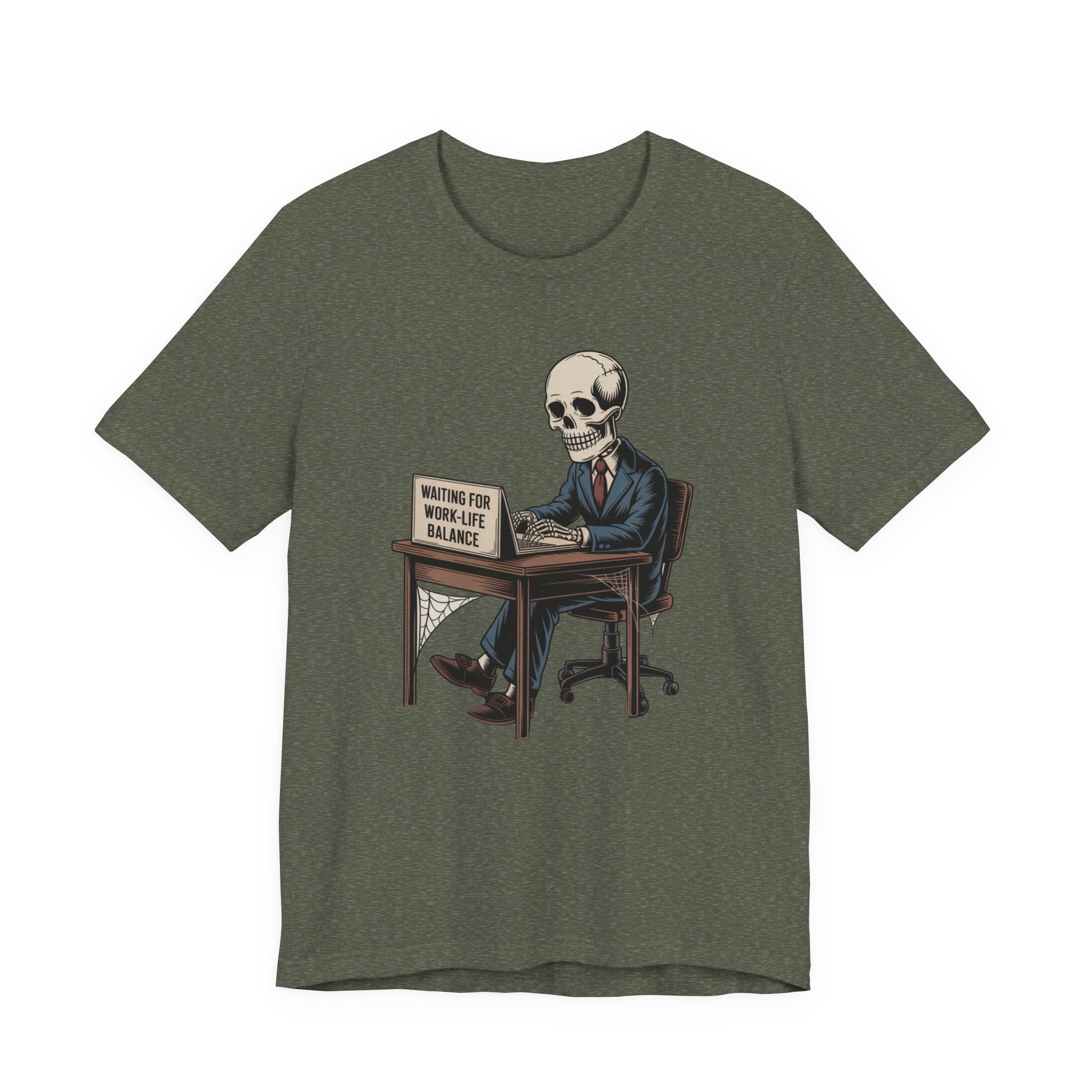 Waiting for Work-Life Balance Skeleton Tee