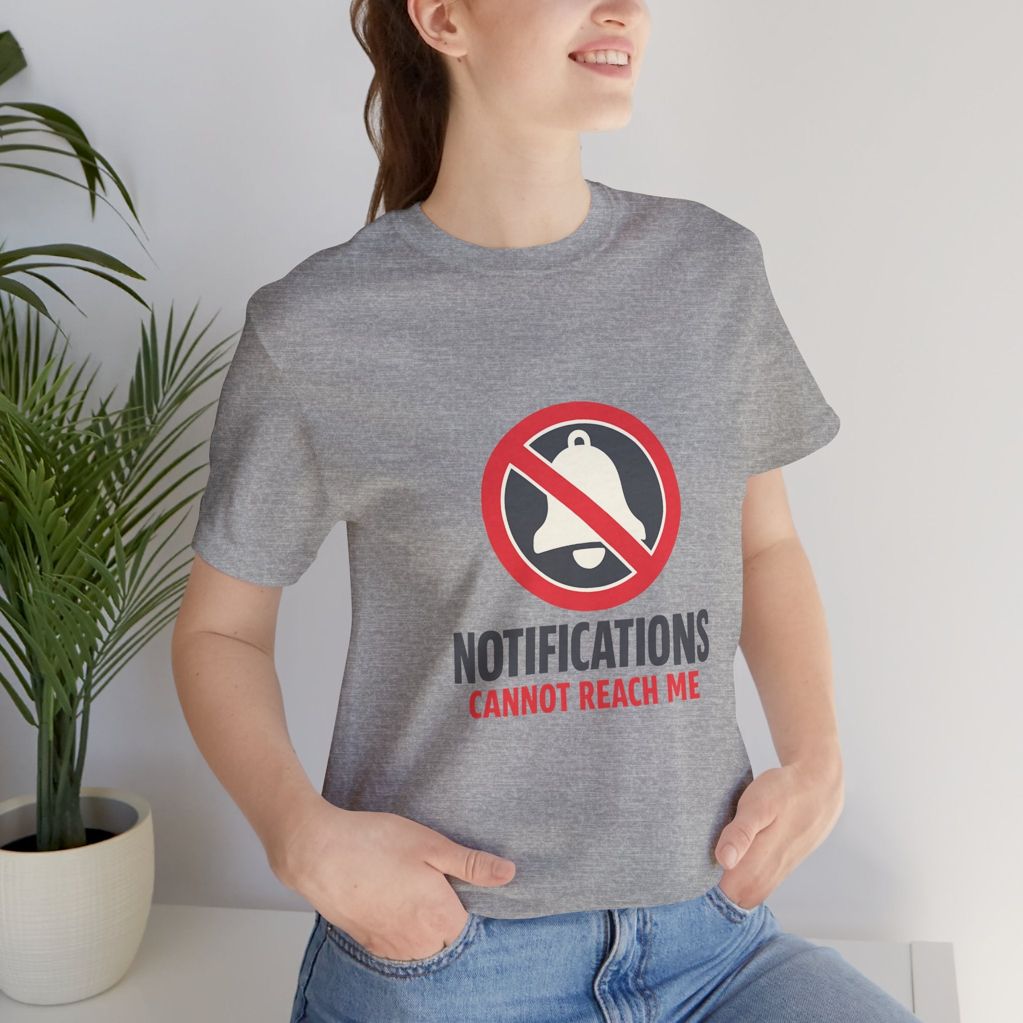Notifications Cannot Reach Me Unisex T-Shirt