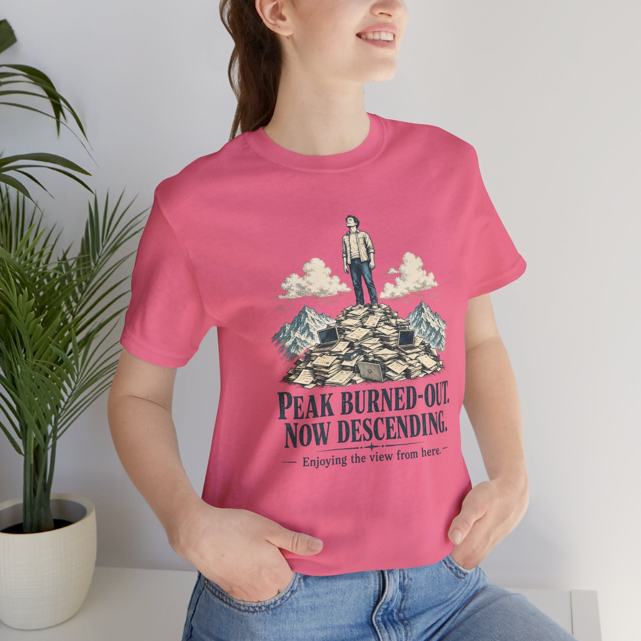Peak Burned Out Now Descending Unisex T-Shirt