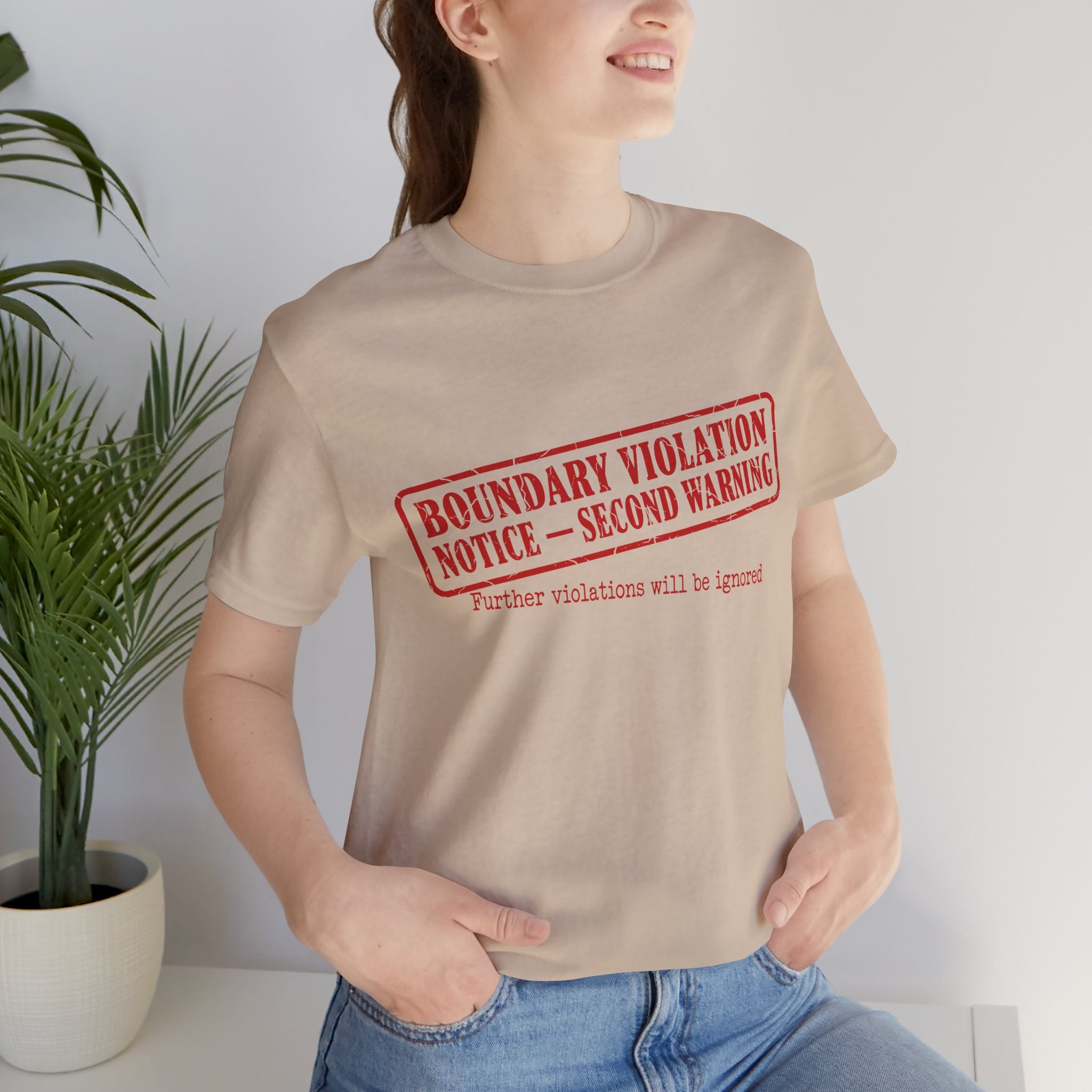 Boundary Violation Notice Unisex T-Shirt