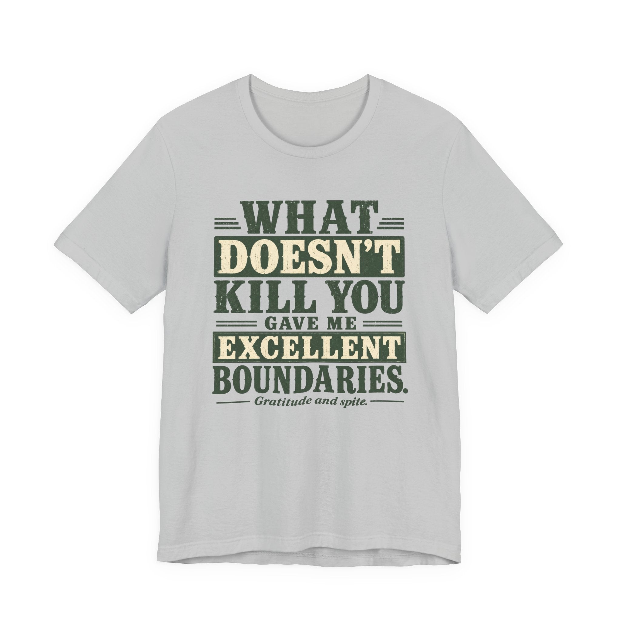 What Doesn't Kill You Gave Me Excellent Boundaries Unisex T-Shirt