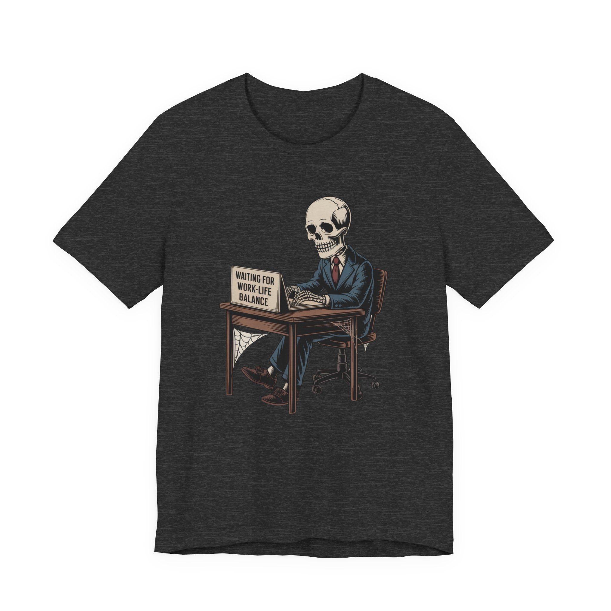 Waiting for Work-Life Balance Skeleton Tee