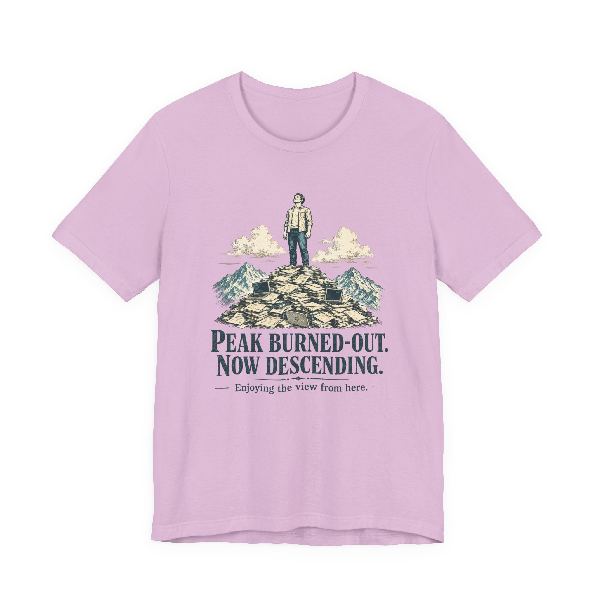 Peak Burned Out Now Descending Unisex T-Shirt