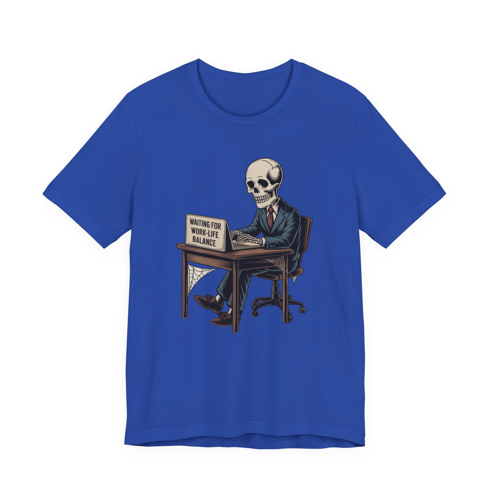 Waiting for Work-Life Balance Skeleton Tee
