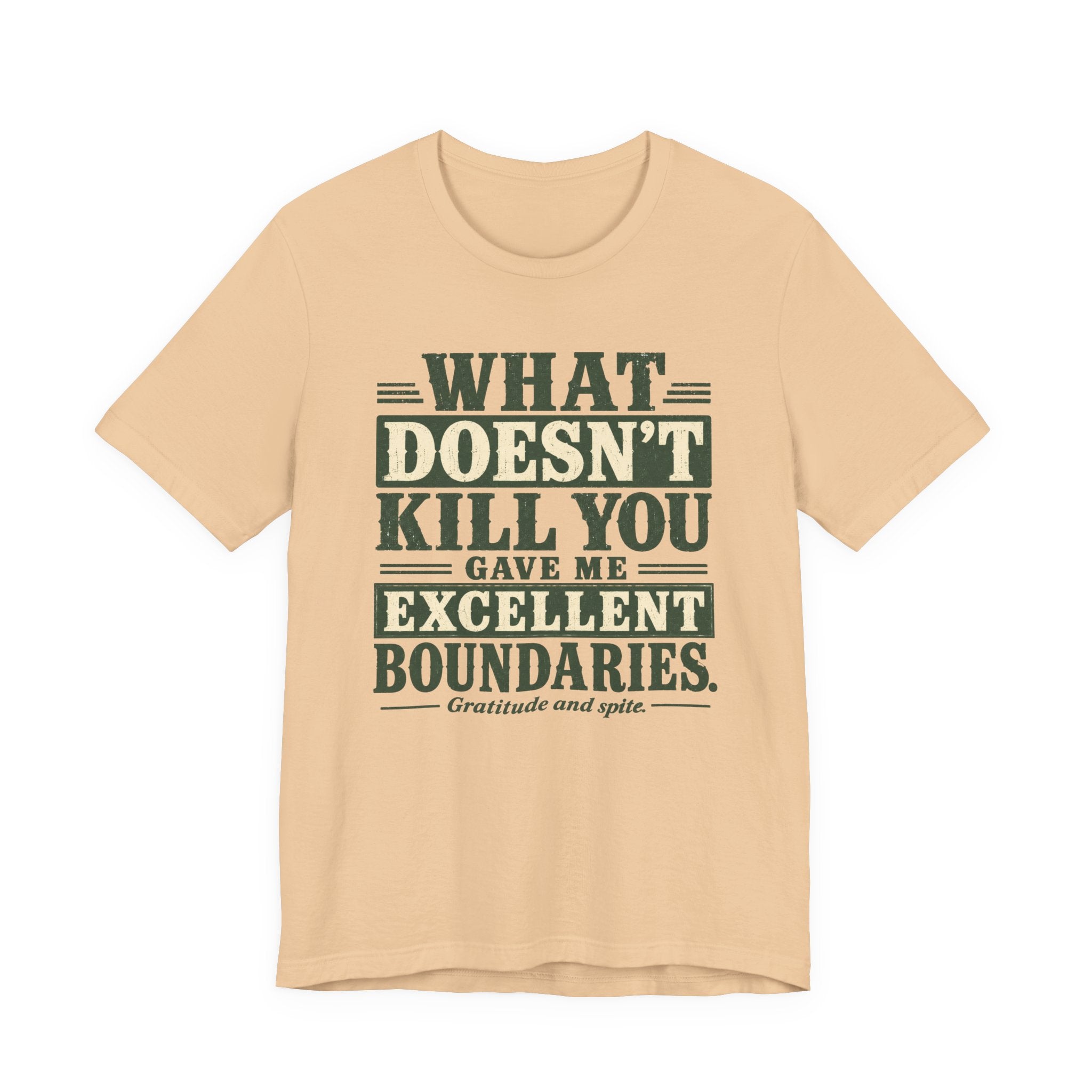 What Doesn't Kill You Gave Me Excellent Boundaries Unisex T-Shirt