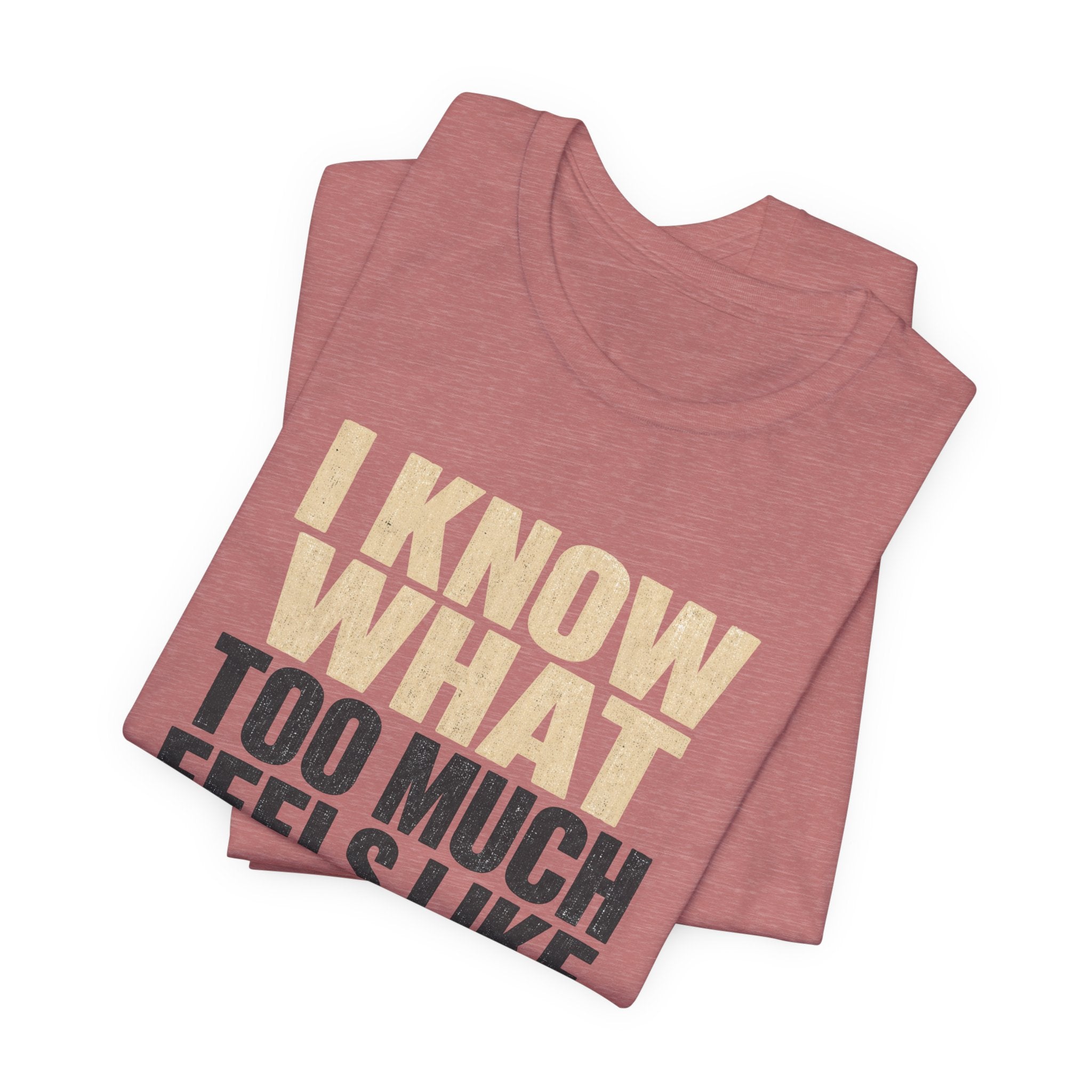I Know What Too Much Feels Like I Stopped Unisex T-Shirt