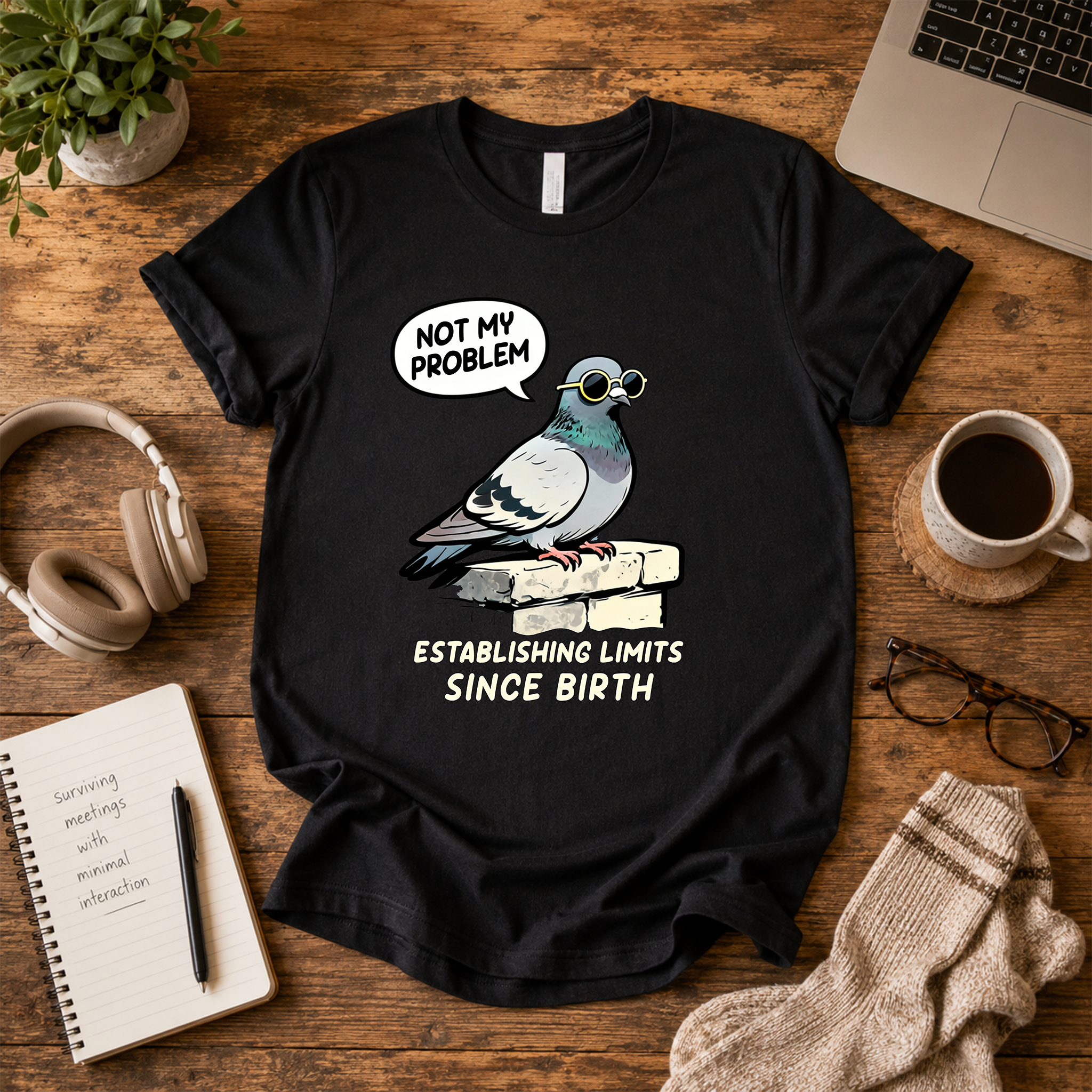 Not My Problem Pigeon T-Shirt