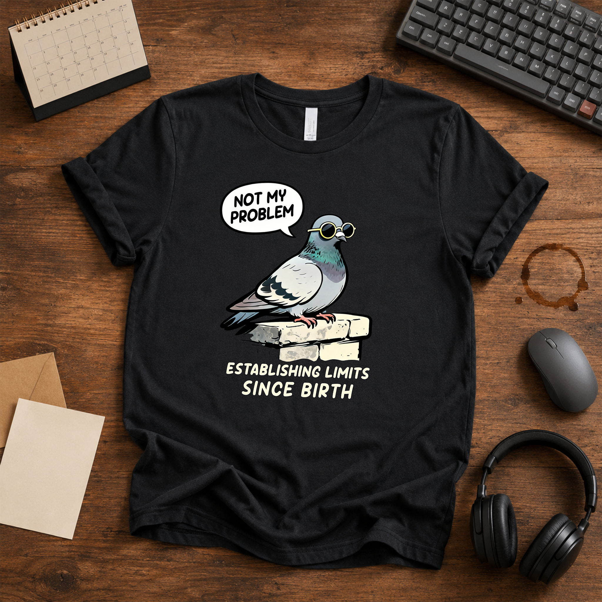 Not My Problem Pigeon T-Shirt